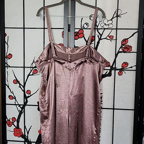 Free People Oh My Shine Satin Romper Jumpsuit - Picture 8 of 12